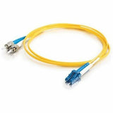 C2G 3m LC-ST 9/125 Duplex Single Mode OS2 Fiber Cable - Yellow -10ft — 37476