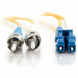 C2G 3m LC-ST 9/125 Duplex Single Mode OS2 Fiber Cable - Yellow -10ft — 37476