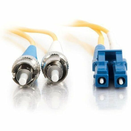 C2G 3m LC-ST 9/125 Duplex Single Mode OS2 Fiber Cable - Yellow -10ft — 37476
