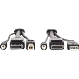 Eaton Tripp Lite Series DisplayPort KVM Cable Kit, 3 in 1 - 4K DisplayPort, USB, 3.5 mm Audio (3xM/3xM), 4:4:4, 6 ft. (1.83 m), Black — P783-006