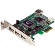 StarTech.com 4-port PCI Express LP USB Adapter Card — PEXUSB4DP