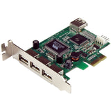 StarTech.com 4-port PCI Express LP USB Adapter Card — PEXUSB4DP