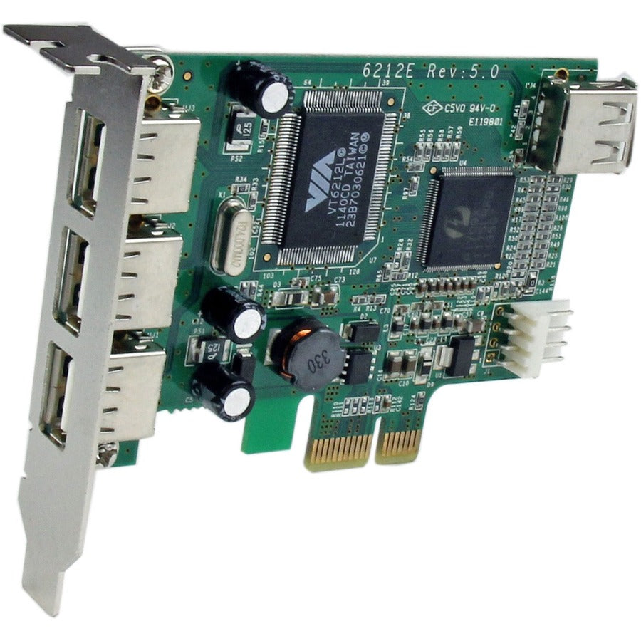StarTech.com 4-port PCI Express LP USB Adapter Card — PEXUSB4DP