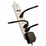 Eaton Tripp Lite Series Protect It! 7-Outlet Surge Protector, 4 ft. (1.22 m) Cord, 1080 Joules, 1 Diagnostic LED, Light Gray Housing — TLP74R