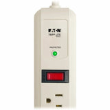 Eaton Tripp Lite Series Protect It! 7-Outlet Surge Protector, 4 ft. (1.22 m) Cord, 1080 Joules, 1 Diagnostic LED, Light Gray Housing — TLP74R