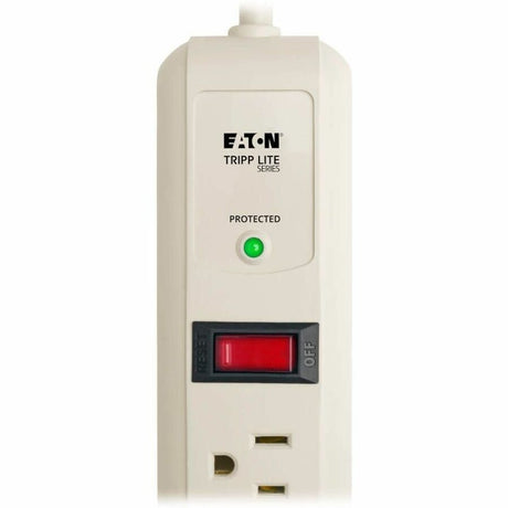 Eaton Tripp Lite Series Protect It! 7-Outlet Surge Protector, 4 ft. (1.22 m) Cord, 1080 Joules, 1 Diagnostic LED, Light Gray Housing — TLP74R