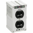 Eaton Tripp Lite Series Isobar 2-Outlet Surge Protector, Direct Plug-In, 1410 Joules, Diagnostic LEDs, Metal Housing — ISOBLOK2-0