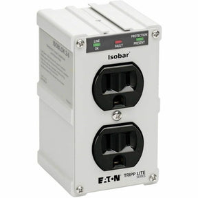 Eaton Tripp Lite Series Isobar 2-Outlet Surge Protector, Direct Plug-In, 1410 Joules, Diagnostic LEDs, Metal Housing — ISOBLOK2-0