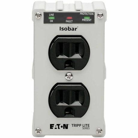 Eaton Tripp Lite Series Isobar 2-Outlet Surge Protector, Direct Plug-In, 1410 Joules, Diagnostic LEDs, Metal Housing — ISOBLOK2-0