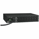 Eaton 5.5kW Single-Phase Switched PDU - LX Interface, 208/230V Outlets (16 C13), L6-30P Input, 12 ft. (3.66 m) Cord, 2U Rack-Mount, TAA — PDUMH30HVNET