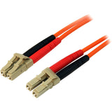 StarTech.com 3m Fiber Optic Cable - Multimode Duplex 50/125 - LSZH Fiber Jumper Cord - LC/LC — 50FIBLCLC3
