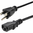 StarTech.com 10ft (3m) Computer Power Cord, NEMA 5-15P to C13, 10A 125V, 18AWG, Black Replacement AC PC Power Cord, TV/Monitor Power Cable — PXT101_10