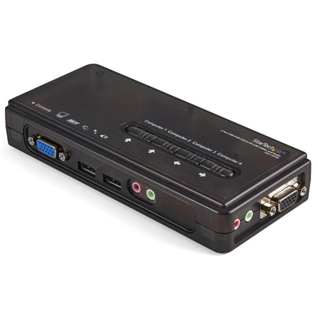StarTech.com SV411KUSB - KVM / audio switch - USB - 4 ports - 1 local user — SV411KUSB