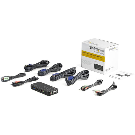 StarTech.com SV411KUSB - KVM / audio switch - USB - 4 ports - 1 local user — SV411KUSB
