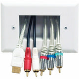 Peerless-AV&reg; Easy Mount Recessed Low Voltage Cable Plate — IBA4-W