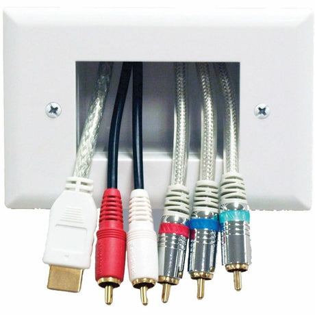 Peerless-AV&reg; Easy Mount Recessed Low Voltage Cable Plate — IBA4-W
