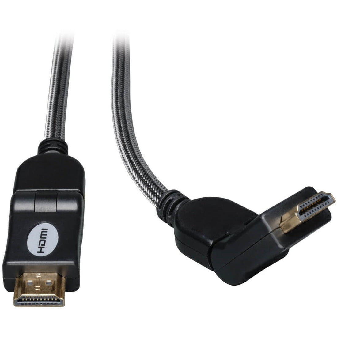 Eaton Tripp Lite Series High-Speed HDMI Cable with Swivel Connectors, Digital Video with Audio, UHD 4K (M/M), 10 ft. (3.05 m) — P568-010-SW