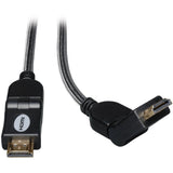 Eaton Tripp Lite Series High-Speed HDMI Cable with Swivel Connectors, Digital Video with Audio, UHD 4K (M/M), 10 ft. (3.05 m) — P568-010-SW