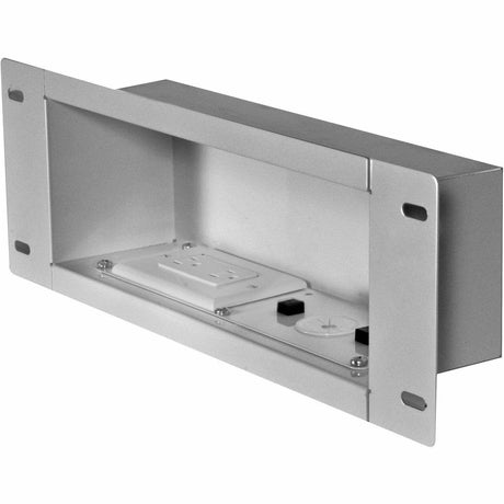 Peerless-AV&reg; Recessed Cable Managementand Power Storage Accessory Box With Surge Protected Duplex Receptacle — IBA3AC