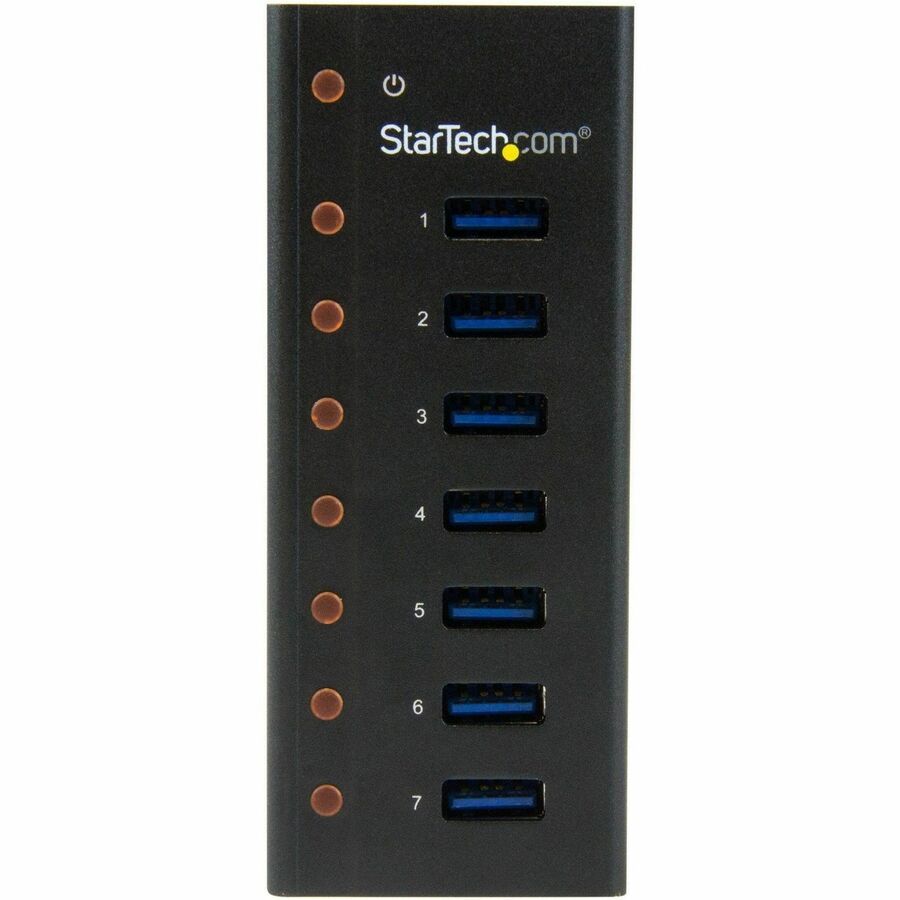 StarTech.com 7 Port USB 3.0 Hub - 5Gbps - Desktop or Wall-mountable Metal Enclosure — ST7300U3M