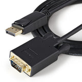 StarTech.com 3ft (1m) DisplayPort to VGA Cable, Active DisplayPort to VGA Adapter Cable, 1080p Video, DP to VGA Monitor Converter Cable — DP2VGAMM3B