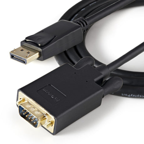 StarTech.com 3ft (1m) DisplayPort to VGA Cable, Active DisplayPort to VGA Adapter Cable, 1080p Video, DP to VGA Monitor Converter Cable — DP2VGAMM3B