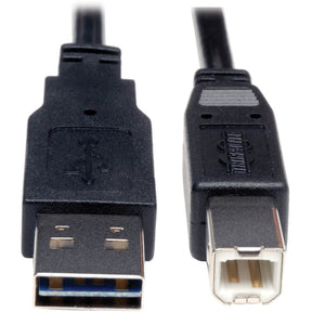 Eaton Tripp Lite Series Universal Reversible USB 2.0 Cable (Reversible A to B M/M), 10 ft. (3.05 m) — UR022-010