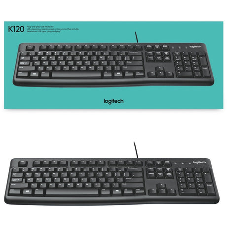 Logitech K120 Plug-and-Play USB Keyboard — 920-002478