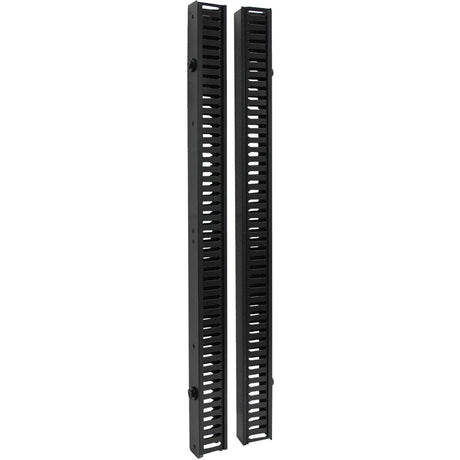 Eaton Tripp Lite Series SmartRack 6 ft. (1.83 m) Vertical Cable Manager - Double finger duct with cover & toolless mounting — SRCABLEDUCTVRT