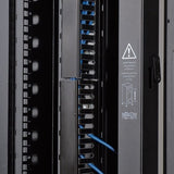 Eaton Tripp Lite Series SmartRack 6 ft. (1.83 m) Vertical Cable Manager - Double finger duct with cover & toolless mounting — SRCABLEDUCTVRT
