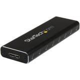 StarTech.com M.2 SSD Enclosure for M.2 SATA SSDs - USB 3.0 (5Gbps) with UASP - External M.2 SSD Enclosure - Aluminum — SM2NGFFMBU33