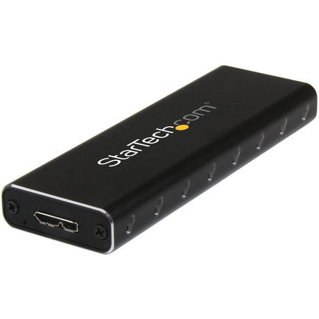 StarTech.com M.2 SSD Enclosure for M.2 SATA SSDs - USB 3.0 (5Gbps) with UASP - External M.2 SSD Enclosure - Aluminum — SM2NGFFMBU33