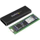 StarTech.com M.2 SSD Enclosure for M.2 SATA SSDs - USB 3.0 (5Gbps) with UASP - External M.2 SSD Enclosure - Aluminum — SM2NGFFMBU33