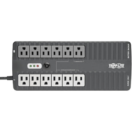Eaton Tripp Lite Series 750VA 450W Standby UPS - 12 NEMA 5-15R Outlets, 120V, 50/60 Hz, 5-15P Plug, ENERGY STAR, Desktop/Wall — ECO750UPS