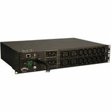 Eaton 5.5kW Single-Phase Monitored PDU with LX Platform Interface, 208/230V Outlets (12-C13 and 4-C19), L6-30P, 12 ft. (3.66 m) Cord, 2U Rack-Mount, TAA — PDUMNH30HV