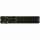 Eaton 5.5kW Single-Phase Monitored PDU with LX Platform Interface, 208/230V Outlets (12-C13 and 4-C19), L6-30P, 12 ft. (3.66 m) Cord, 2U Rack-Mount, TAA — PDUMNH30HV