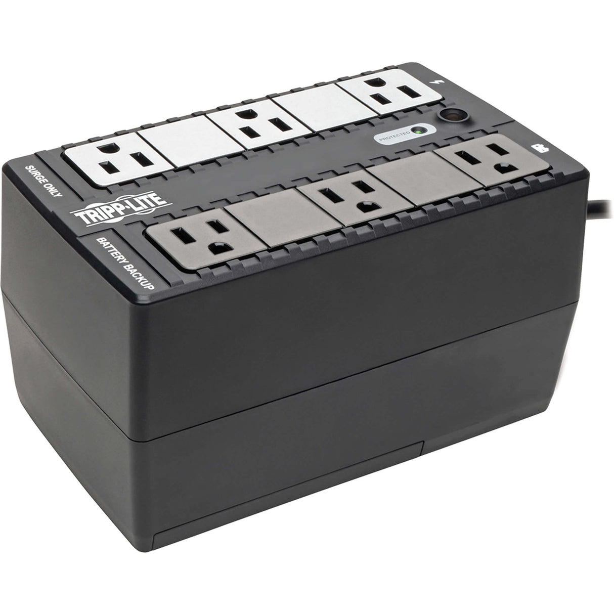 Eaton Tripp Lite Series 120V 350VA 210W Standby UPS - 6 NEMA 5-15R Outlets, 50/60 Hz, 5-15P Plug, Desktop/Wall Mount — BC350