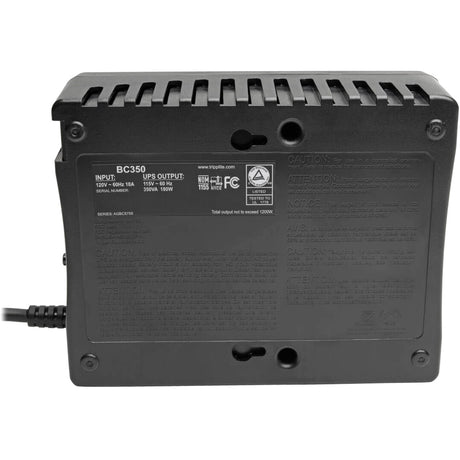 Eaton Tripp Lite Series 120V 350VA 210W Standby UPS - 6 NEMA 5-15R Outlets, 50/60 Hz, 5-15P Plug, Desktop/Wall Mount — BC350