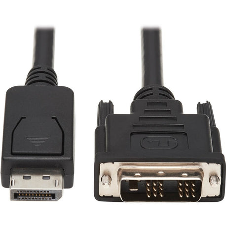 Eaton Tripp Lite Series DisplayPort to DVI Adapter Cable (DP with Latches to DVI-D Single Link M/M), 6 ft. (1.8 m) — P581-006