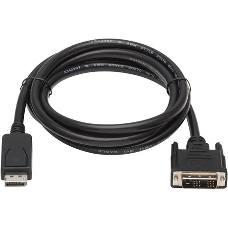 Eaton Tripp Lite Series DisplayPort to DVI Adapter Cable (DP with Latches to DVI-D Single Link M/M), 6 ft. (1.8 m) — P581-006