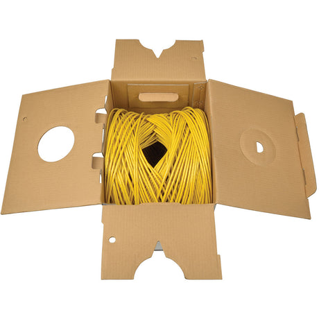 Eaton Tripp Lite Series Cat5e 350 MHz Solid Core (UTP) PVC Bulk Ethernet Cable - Yellow, 1000 ft. (304.8 m), TAA — N022-01K-YW