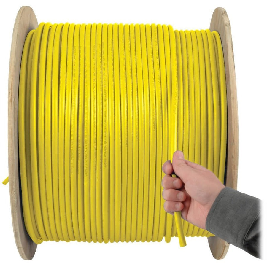 Eaton Tripp Lite Series Cat5e 350 MHz Solid Core (UTP) PVC Bulk Ethernet Cable - Yellow, 1000 ft. (304.8 m), TAA — N022-01K-YW