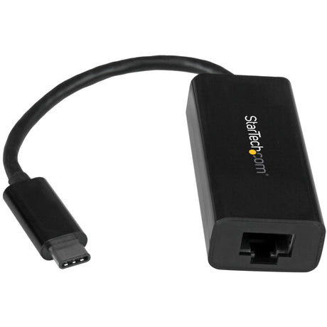StarTech.com USB C to Gigabit Ethernet Adapter - Thunderbolt 3 - 10/100/1000Mbps - Black — US1GC30B
