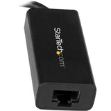 StarTech.com USB C to Gigabit Ethernet Adapter - Thunderbolt 3 - 10/100/1000Mbps - Black — US1GC30B