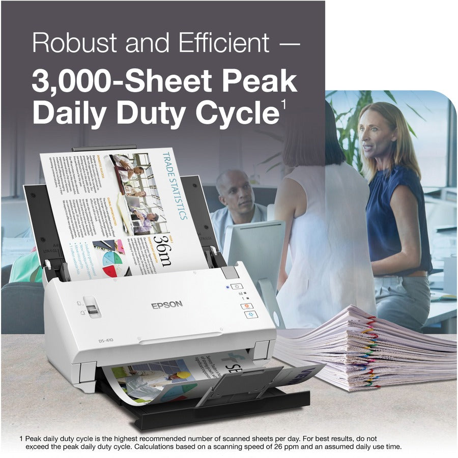 Epson DS-410 Sheetfed Scanner - 600 dpi Optical — B11B249201