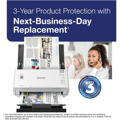 Epson DS-410 Sheetfed Scanner - 600 dpi Optical — B11B249201