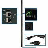 Eaton 1.9kW Single-Phase Switched PDU - LX Interface, 120V Outlets (24 5-15/20R), 10 ft. (3.05 m) Cord with L5-20P, 0U, TAA — PDUMV20NETLX