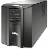 APC Smart-UPS, Line Interactive, 1000VA, Tower, 120V, 8x NEMA 5-15R outlets, SmartConnect Port+SmartSlot, AVR, LCD — SMT1000C