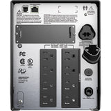 APC Smart-UPS, Line Interactive, 1000VA, Tower, 120V, 8x NEMA 5-15R outlets, SmartConnect Port+SmartSlot, AVR, LCD — SMT1000C