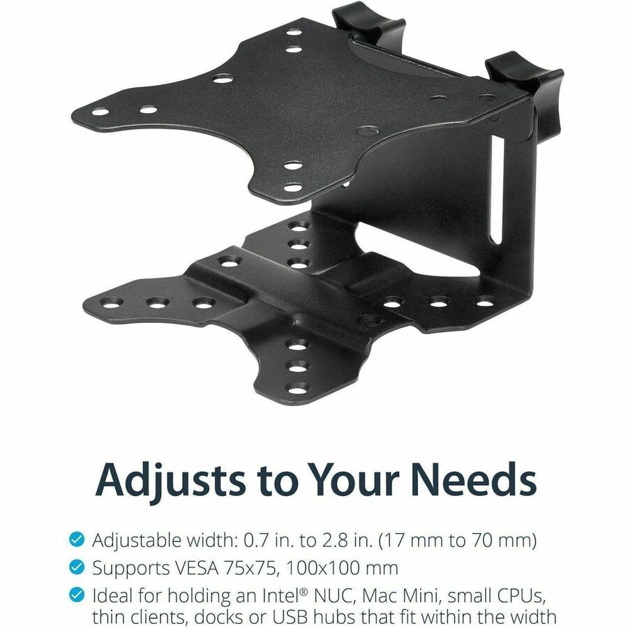 StarTech.com Thin Client Mount - VESA Mounting Bracket - Under Desk Computer Mount - Thin Client PC Monitor Mount — ACCSMNT